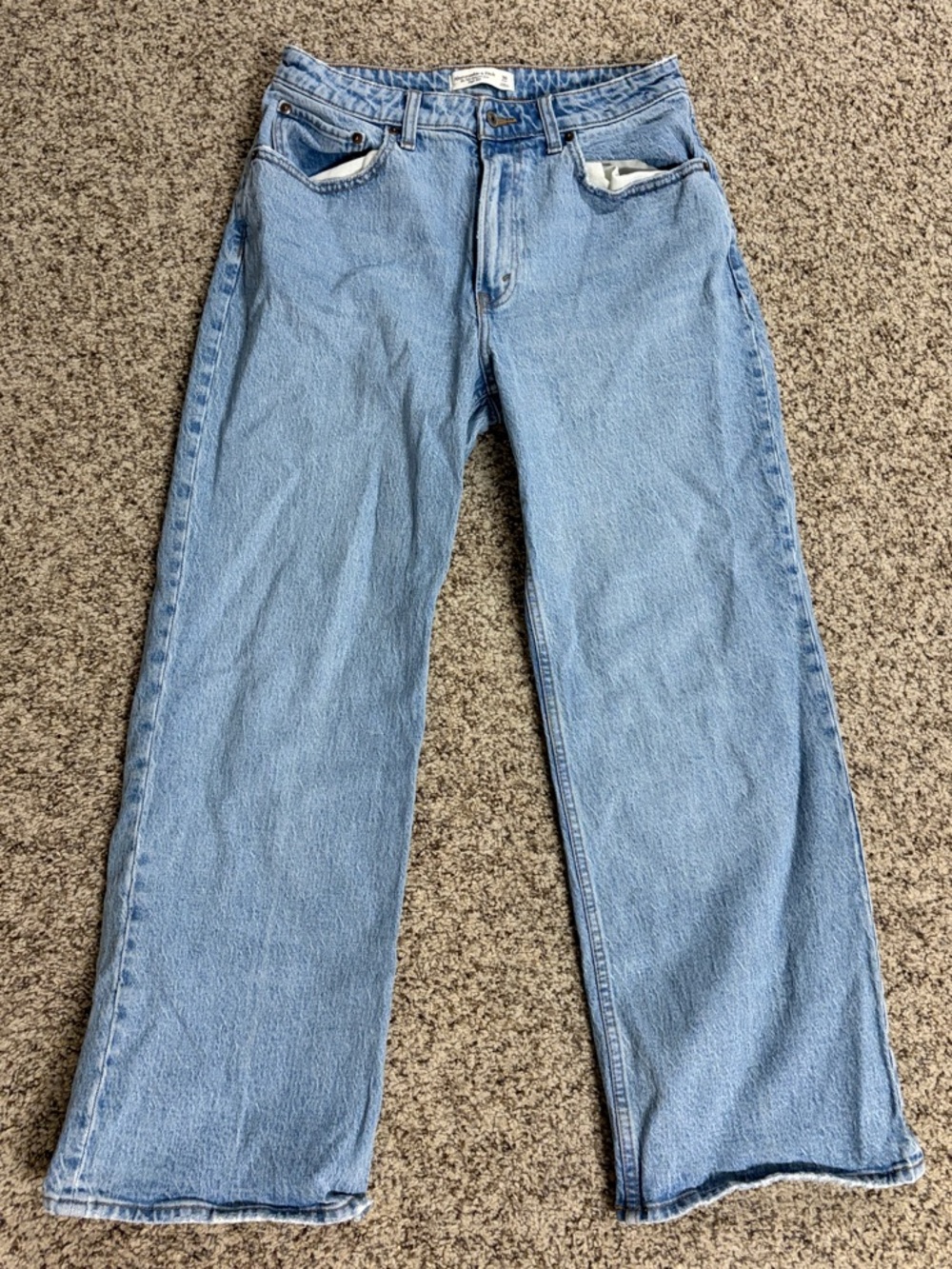 Abercrombie & Fitch Light Blue Curve Love  Jeans